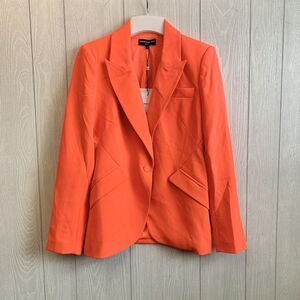Generation Love Hudson Crepe Blazer Papaya Orange Small NWT